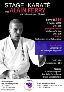 Stage Karaté avec Alain Ferry Expert fédéral @ Complexe Sportif | Geispolsheim | Grand Est | France